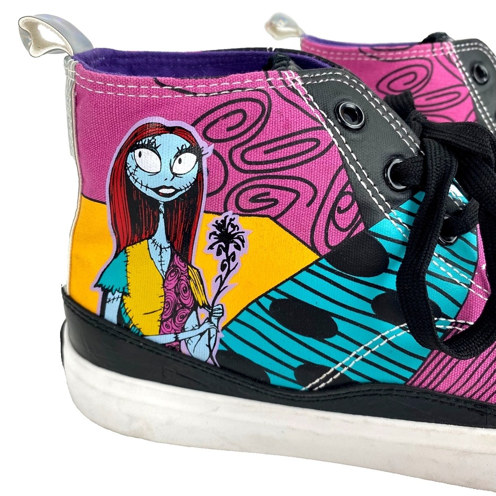 New Disney Nightmare Before Christmas Sneakers Women's 9.5 Hi Top Tennis Shoes - Picture 6 of 14